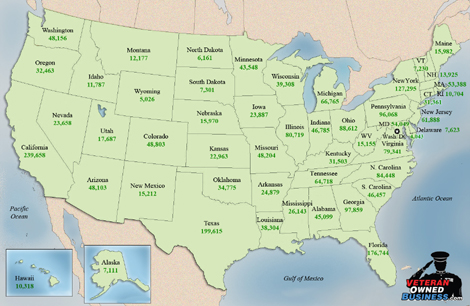 Veteran Owned Business Numbers State by State